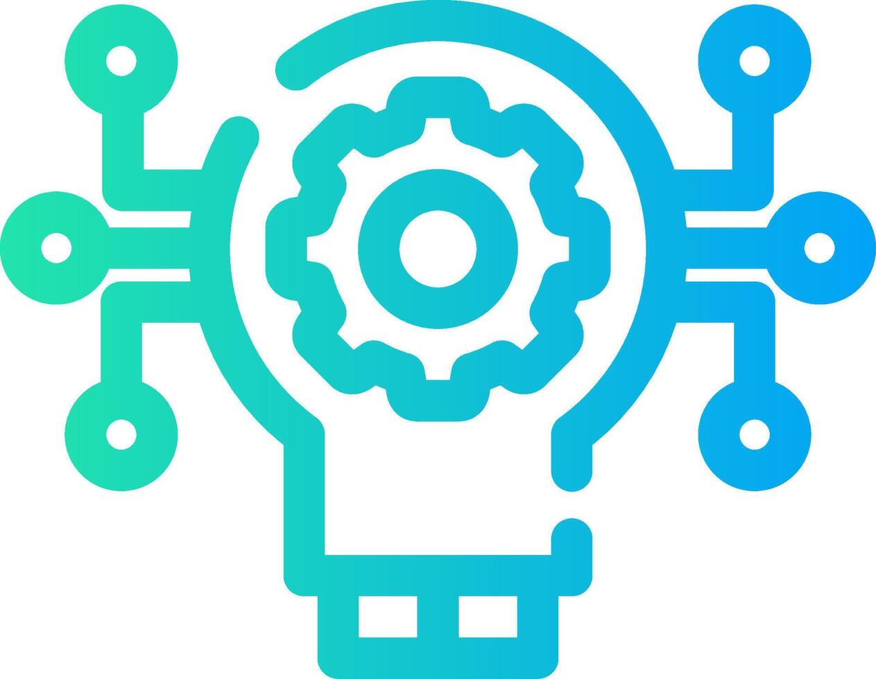Technology Disruption Creative Icon Design vector