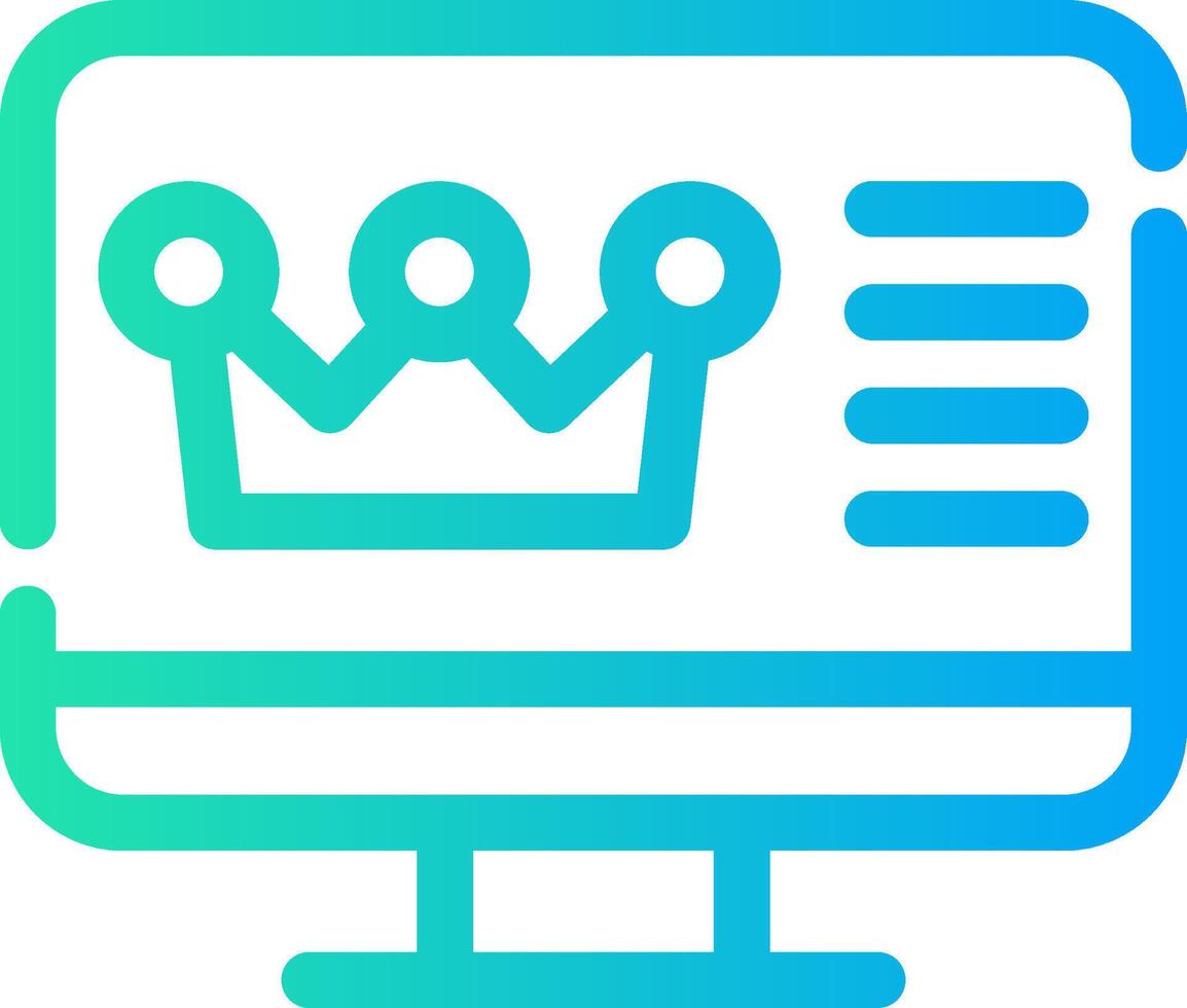 Premium Content Creative Icon Design vector