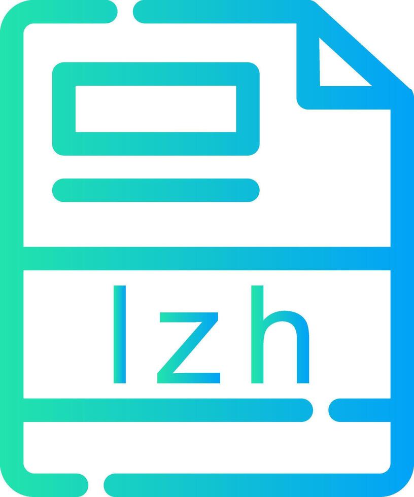 lzh creativo icono diseño vector