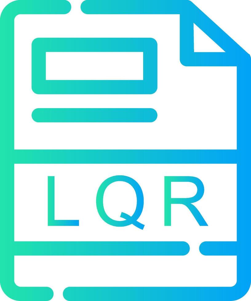 LQR Creative Icon Design vector