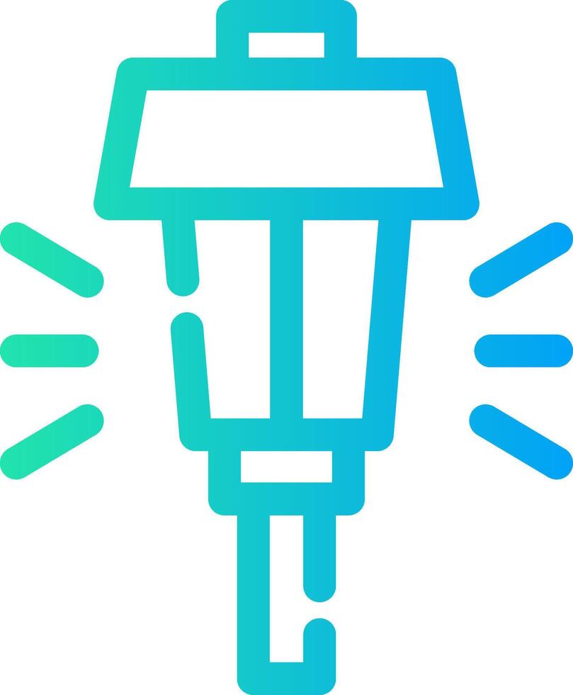 Streetlight Creative Icon Design vector