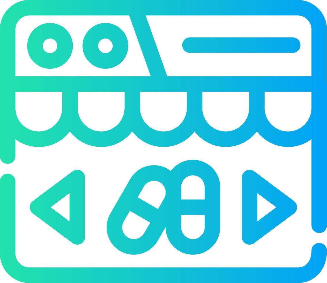 Wide Selection Of Products Creative Icon Design vector