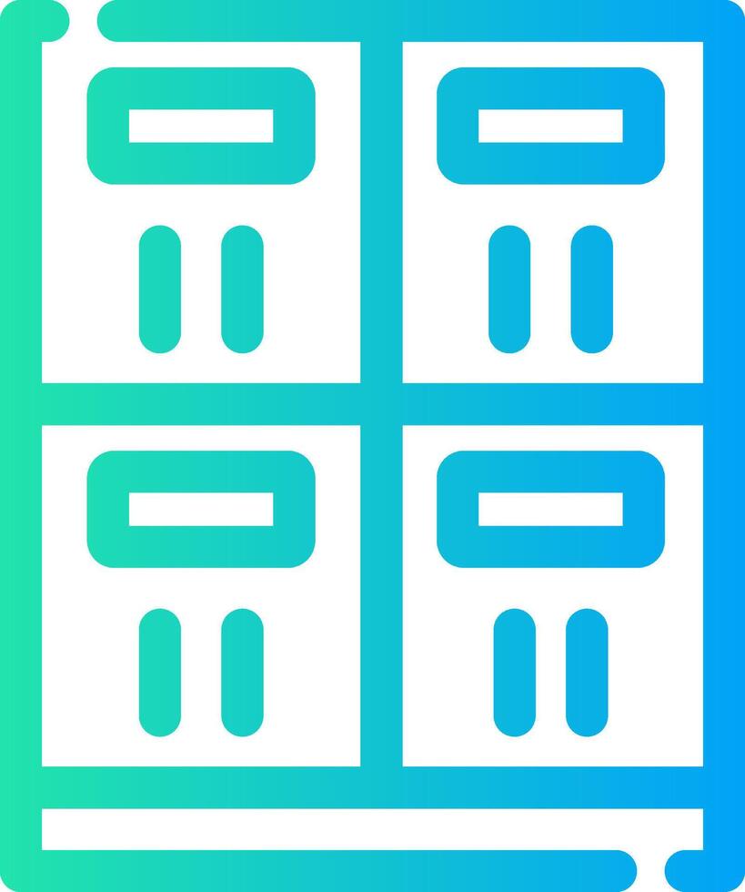 Lockers Creative Icon Design vector