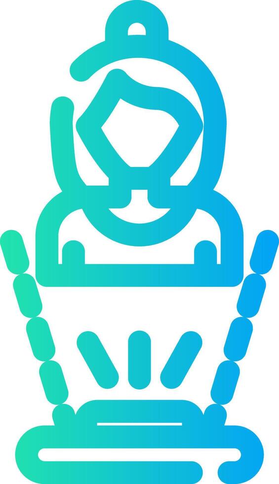 Hologram Creative Icon Design vector