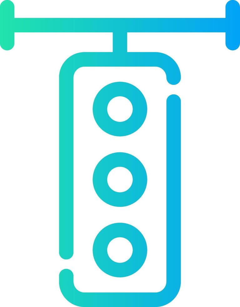 Traffic Light Creative Icon Design vector