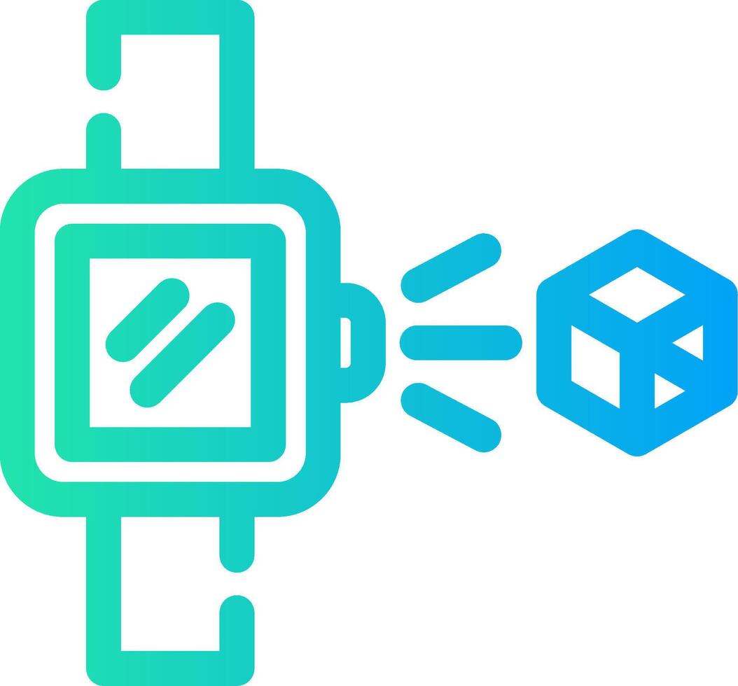 Holo Smart Watch Creative Icon Design vector