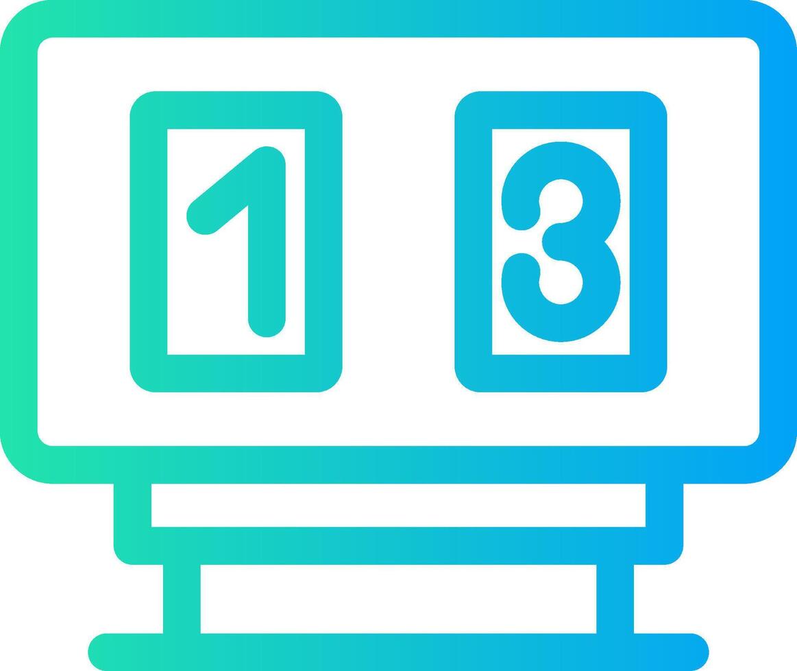 Scoreboard Creative Icon Design vector