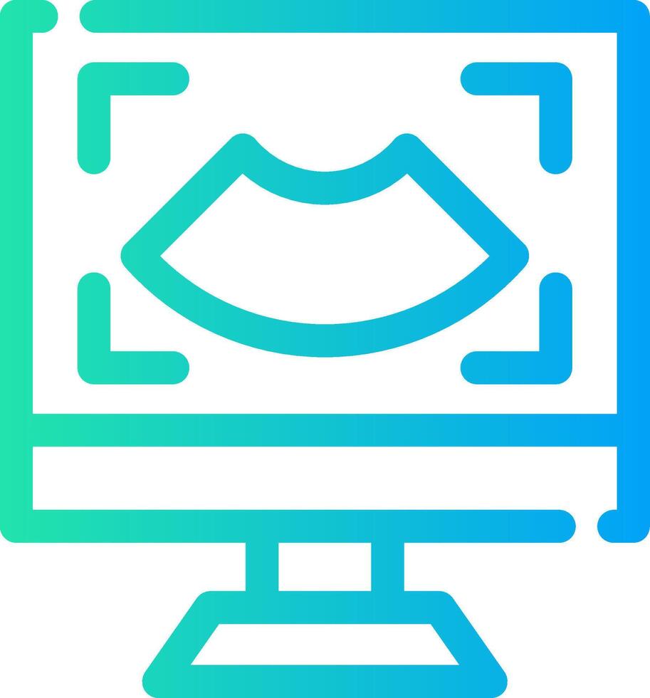 Ultrasound Creative Icon Design vector