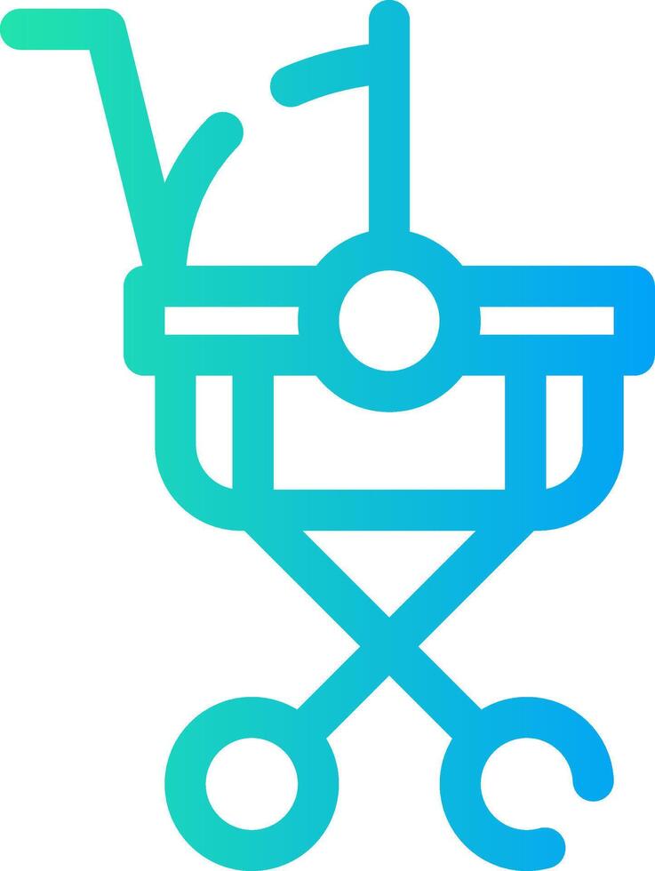 Stroller Creative Icon Design vector