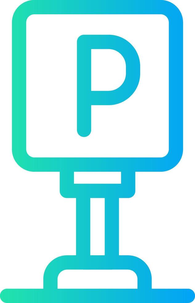 Parking Creative Icon Design vector