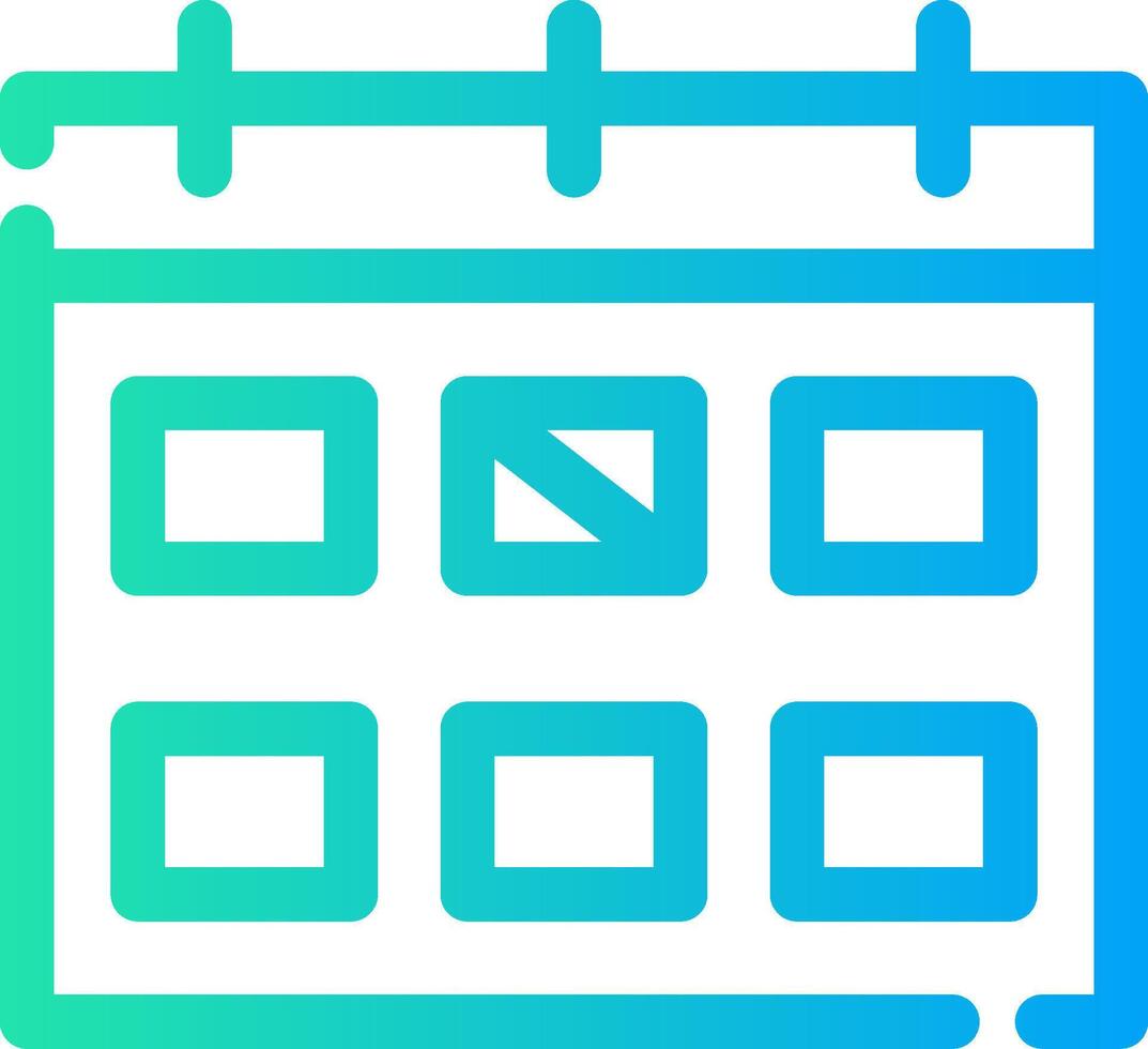 Line Different Gradient Design vector
