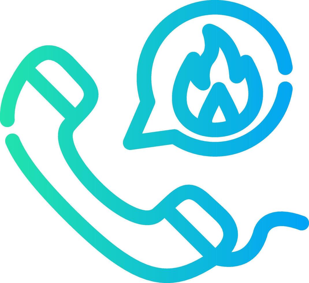 Emergency Call Creative Icon Design vector