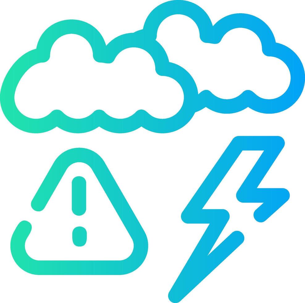 Weather Alert Creative Icon Design vector