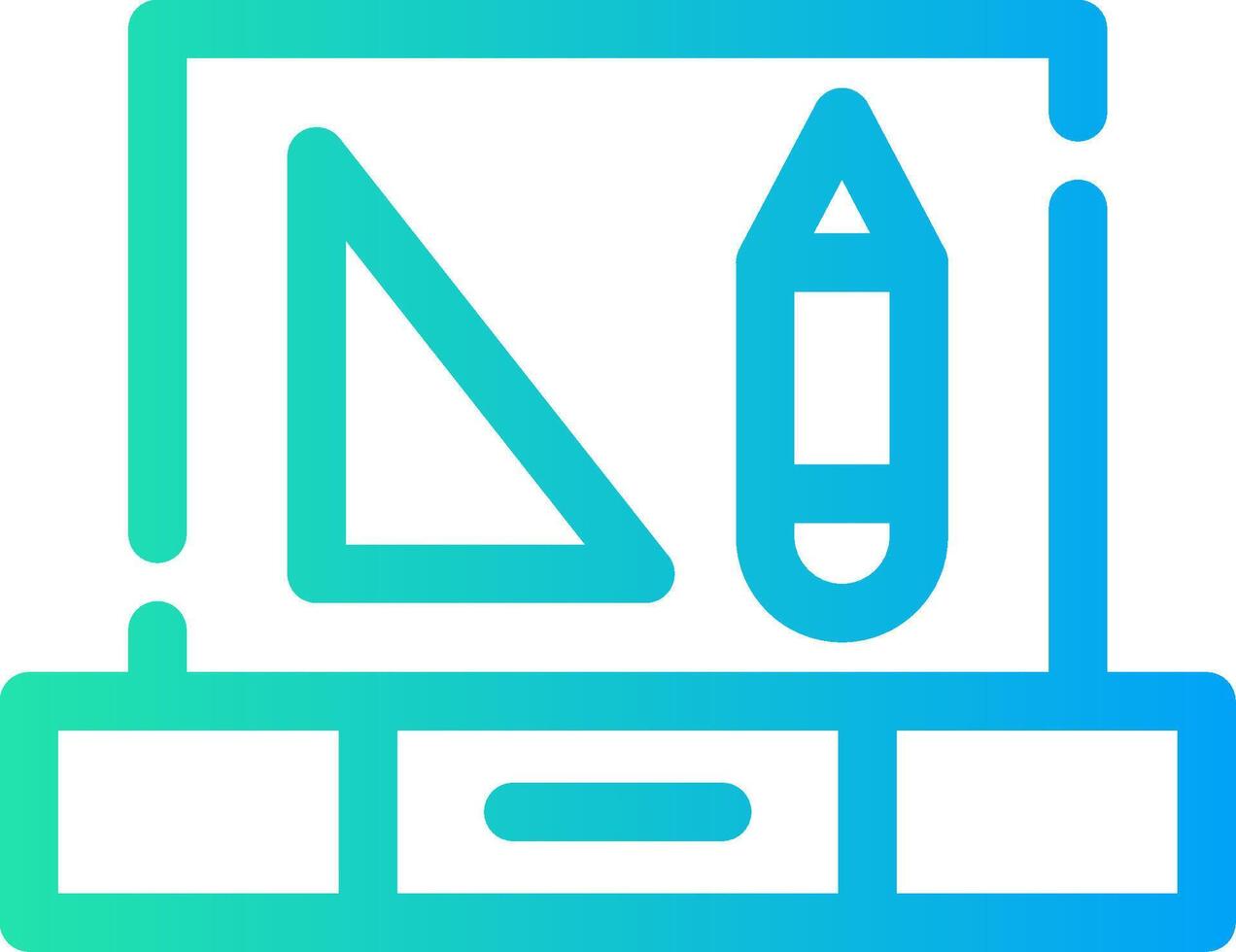 Laptop Creative Icon Design vector
