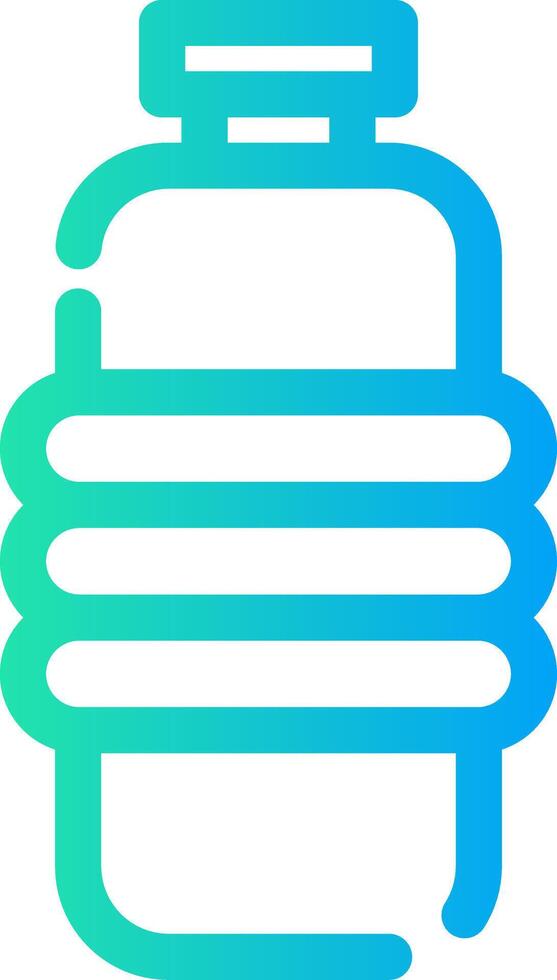 Water Bottle Creative Icon Design vector
