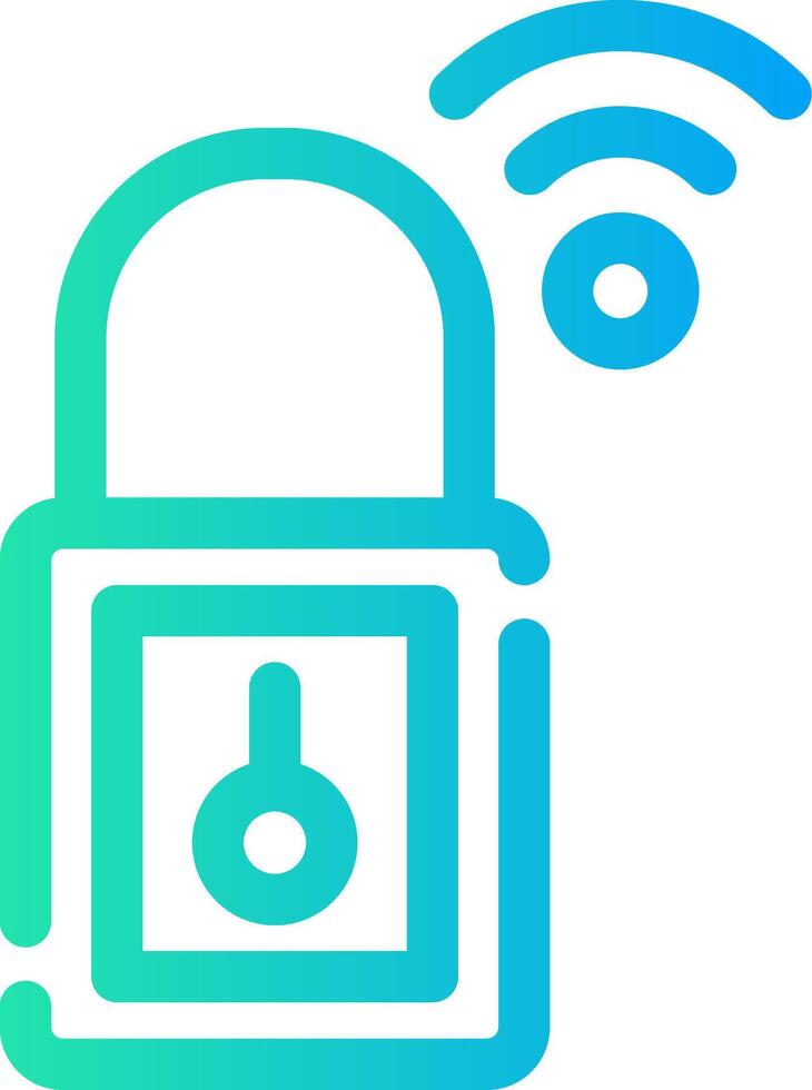 Smart Security Creative Icon Design vector