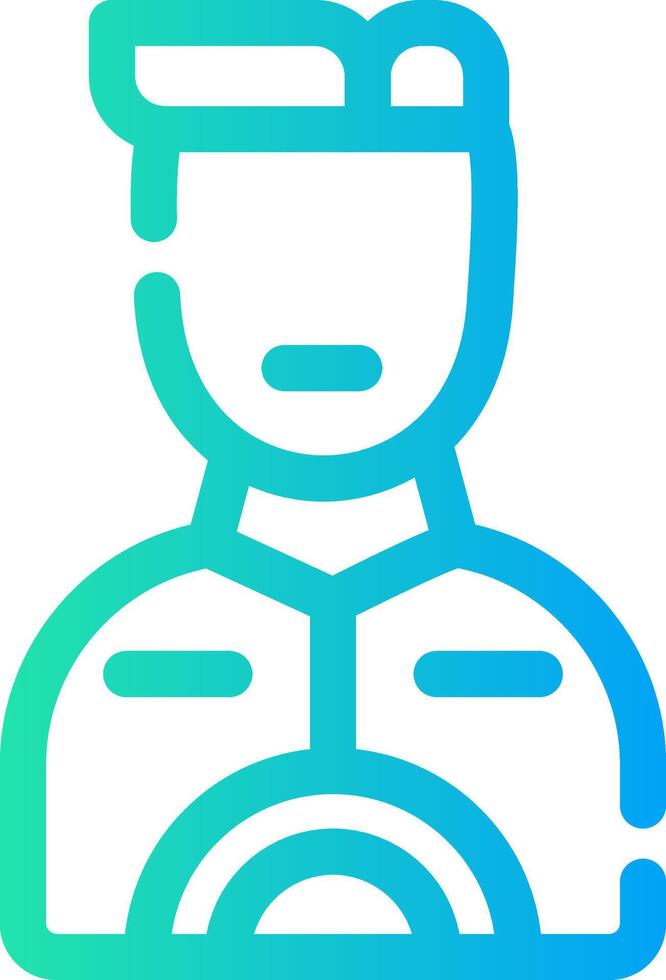 Taxi Driver Creative Icon Design vector