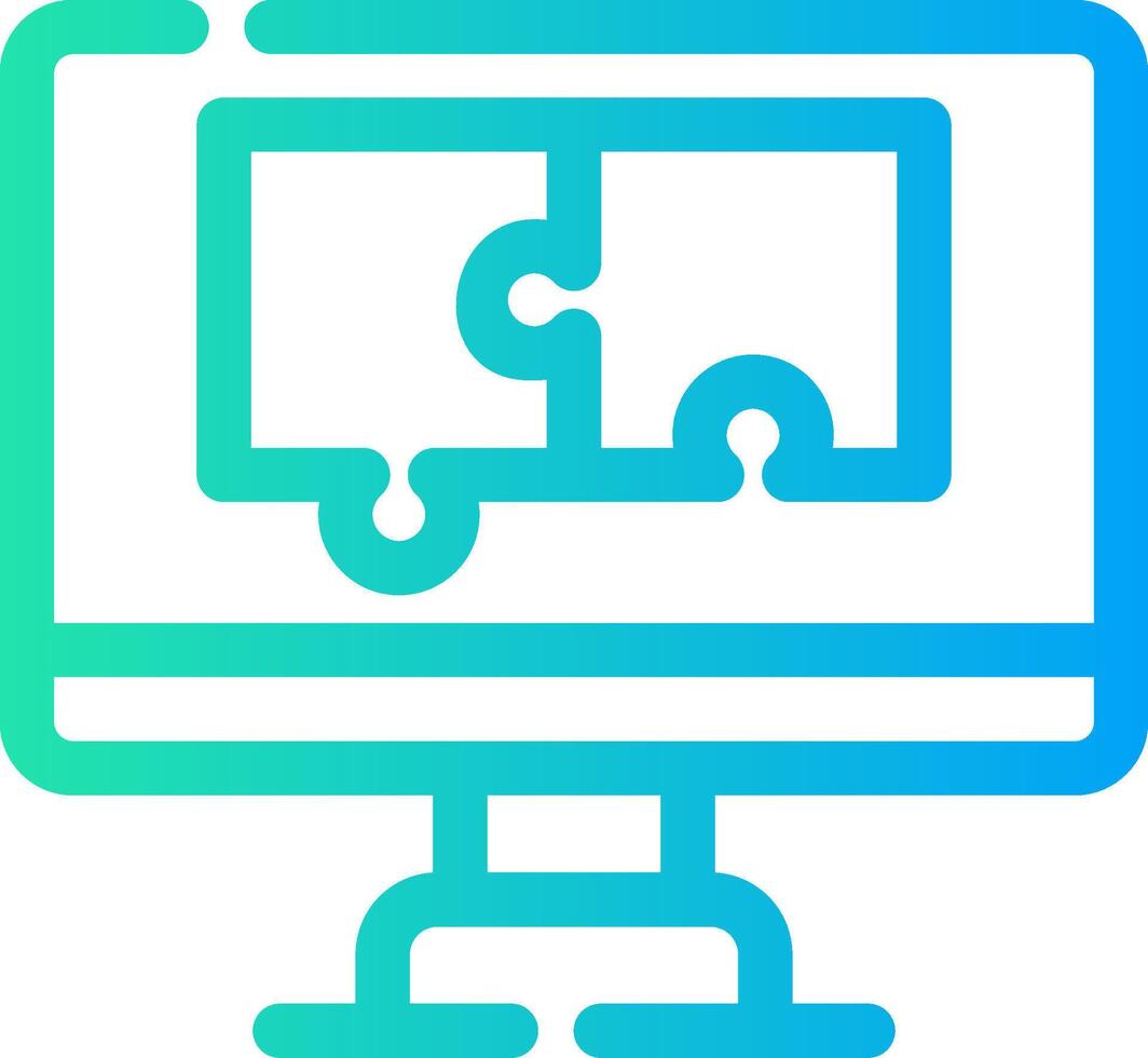 Puzzle Creative Icon Design vector