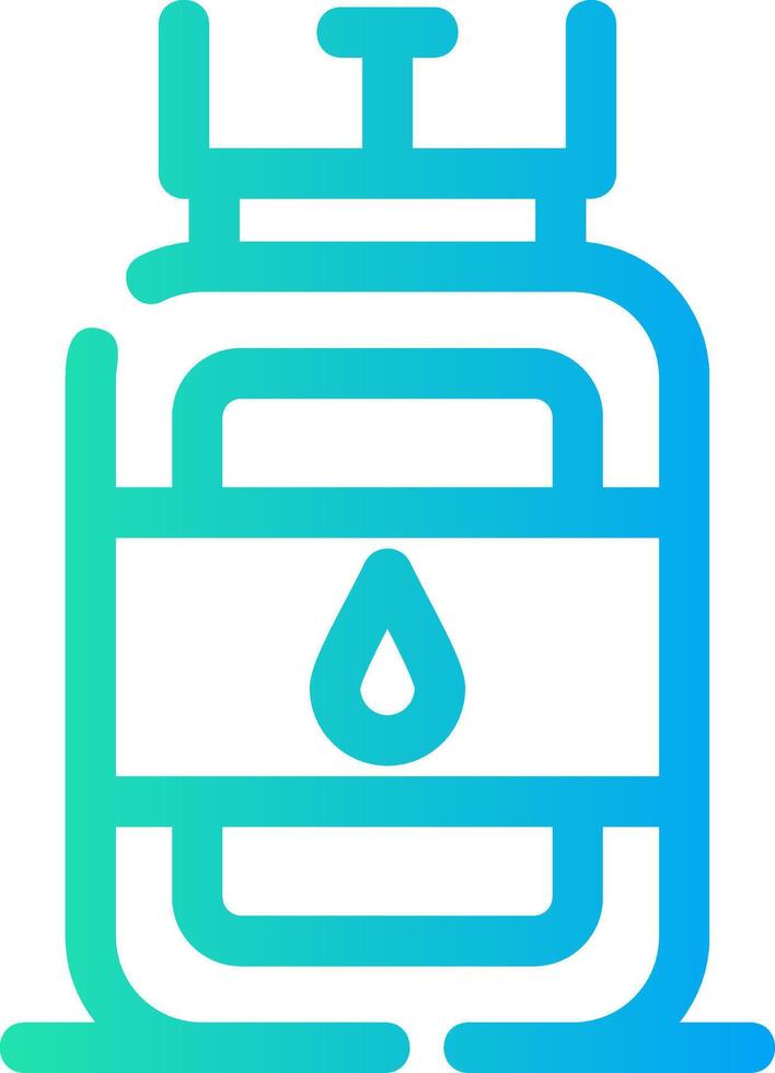 Gas Cylinder Creative Icon Design vector