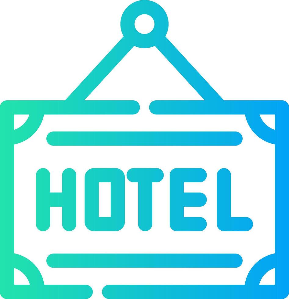 Hotel Creative Icon Design vector