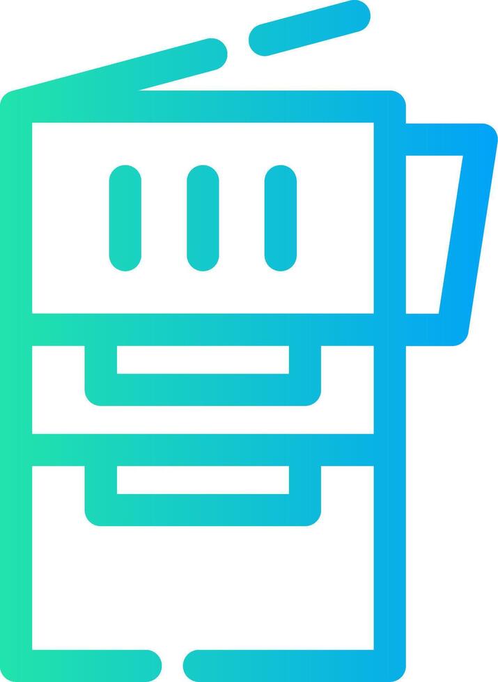 Copy Machine Creative Icon Design vector