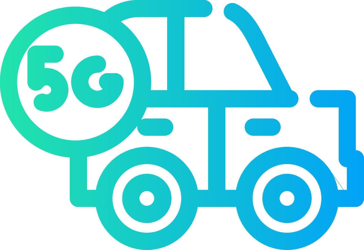 Smart Car Creative Icon Design vector