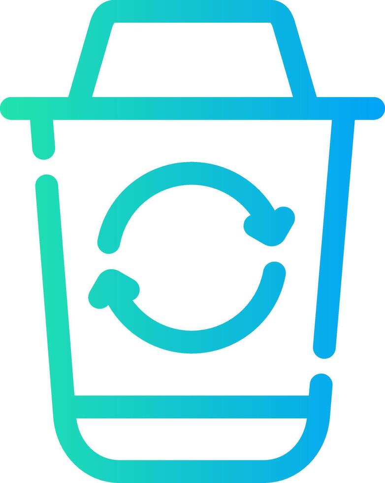 Recycle Bin Creative Icon Design vector