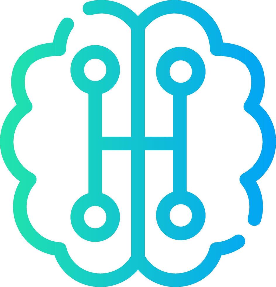 Humanoid Robot Creative Icon Design vector