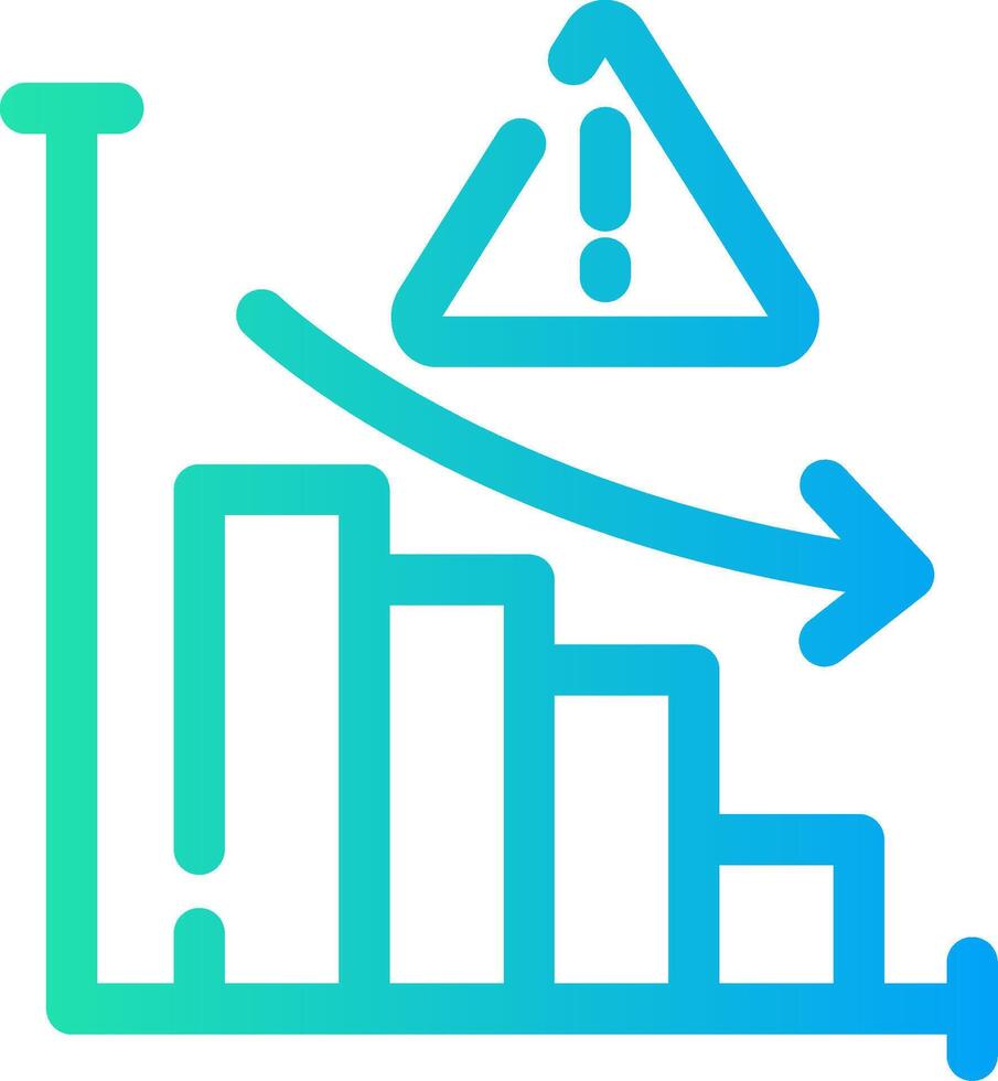 Market Risk Creative Icon Design vector