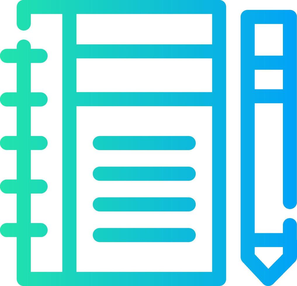 Diary Study Creative Icon Design vector