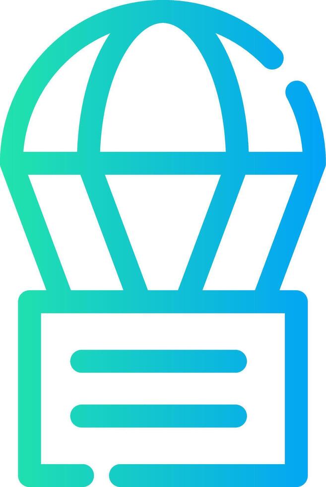 Parachute Creative Icon Design vector