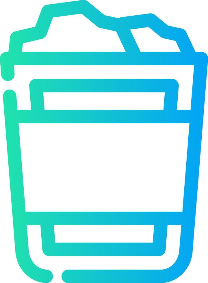 Paper Bin Creative Icon Design vector