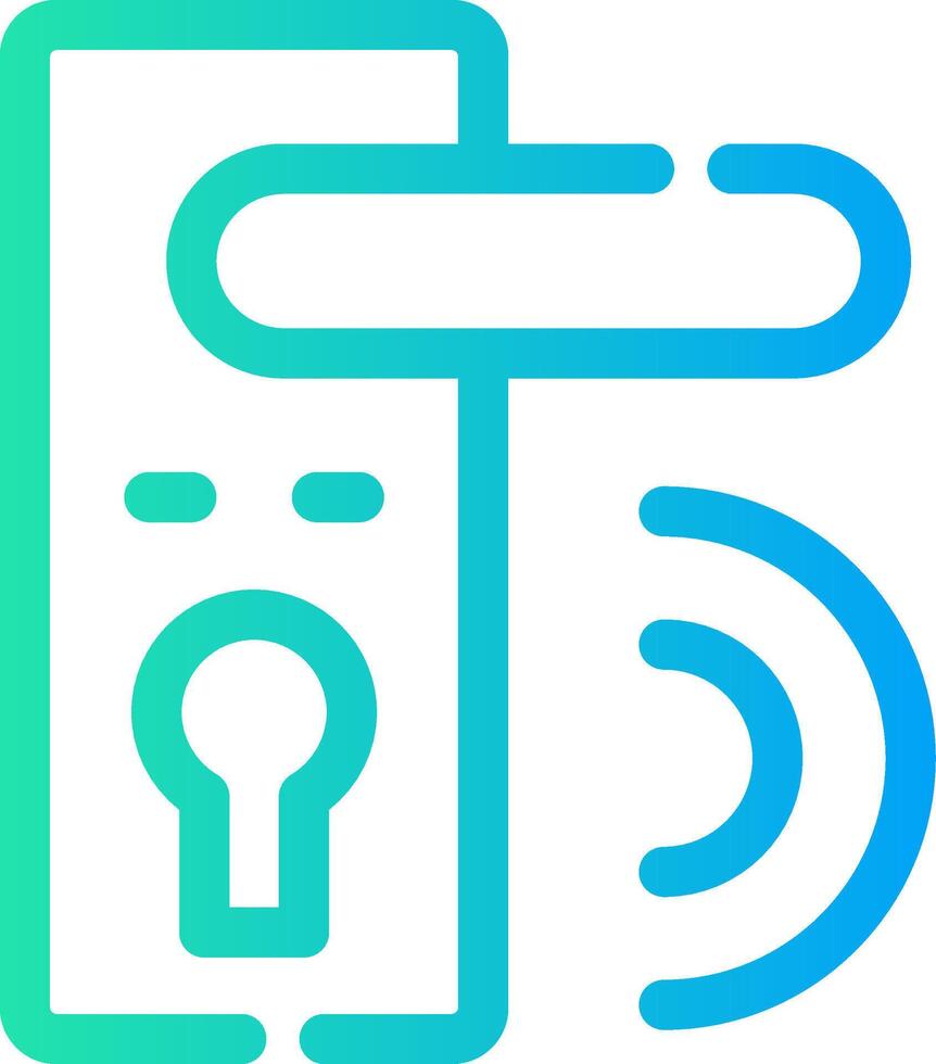 Door Lock Creative Icon Design vector