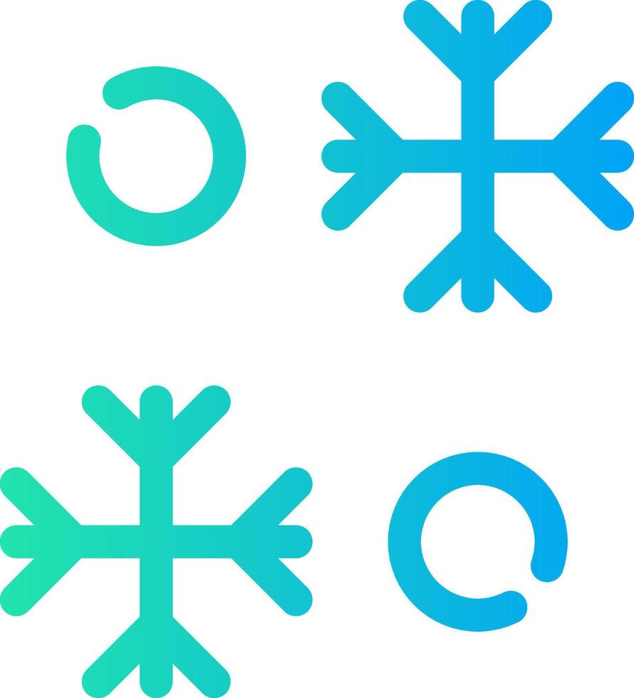 Snowflake Creative Icon Design vector