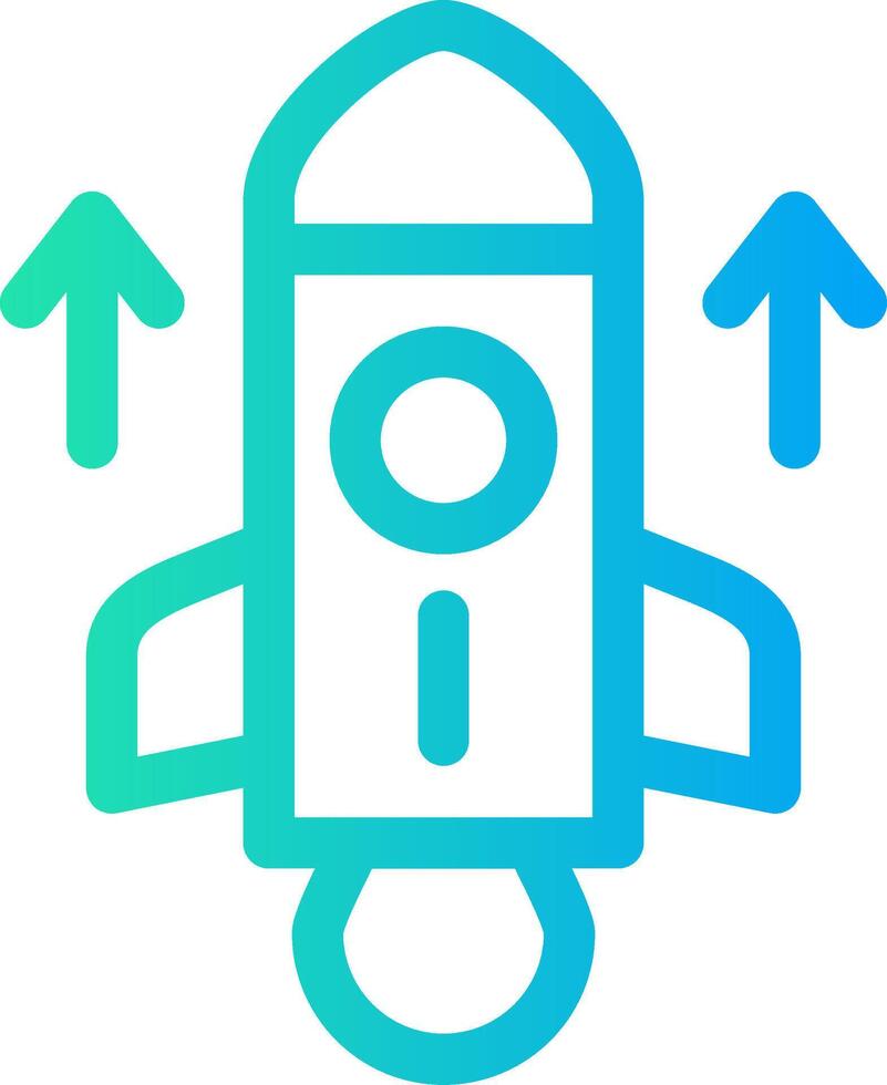 Rocket Creative Icon Design vector