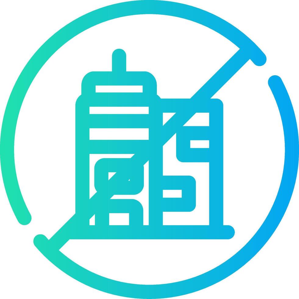No Commute Creative Icon Design vector