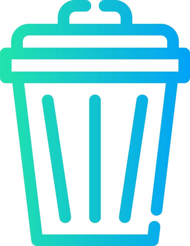 Trash Can Creative Icon Design vector