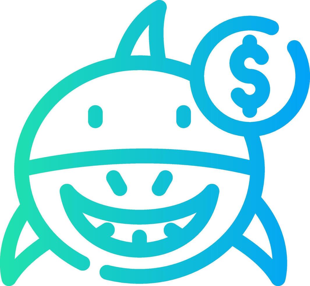 Loan Shark Creative Icon Design vector