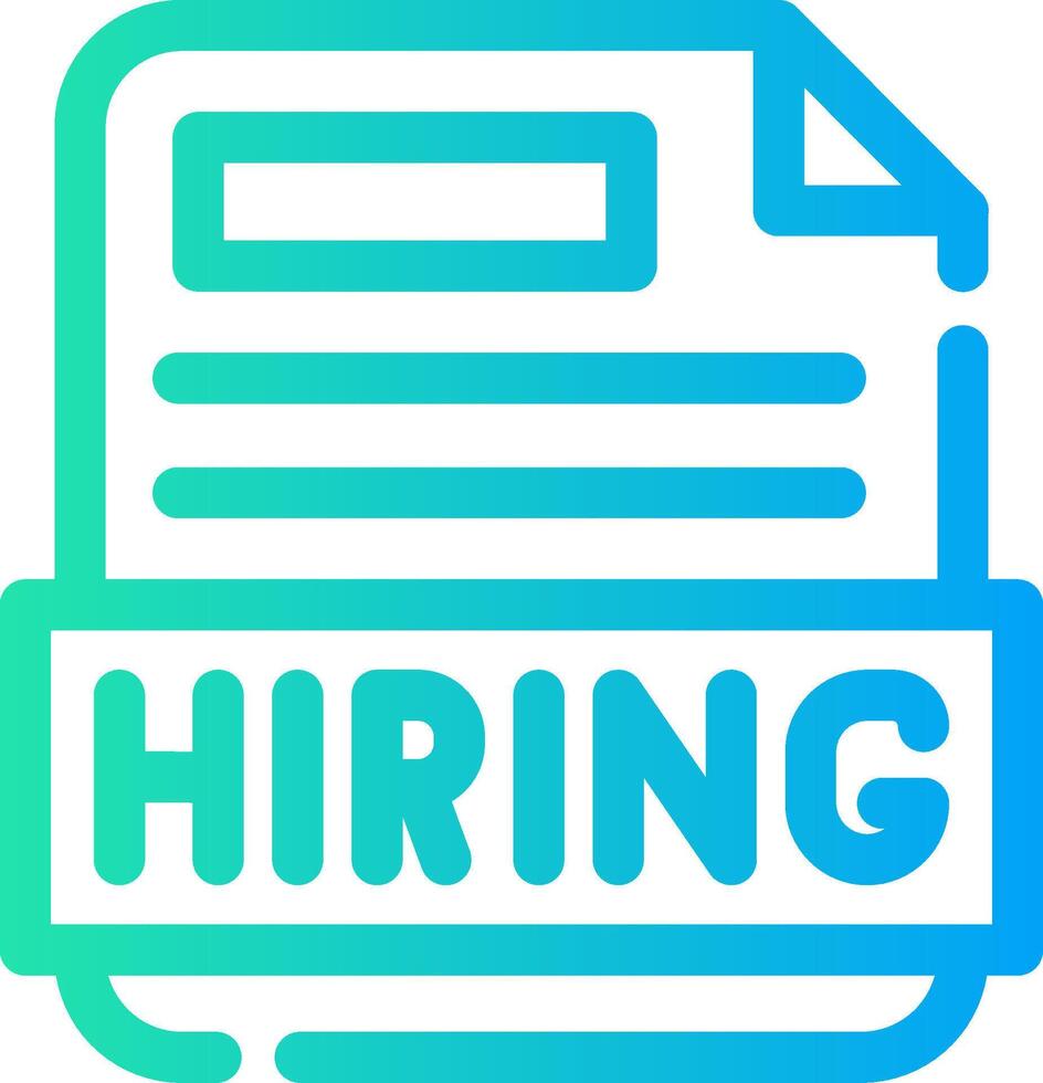 Hiring Creative Icon Design vector