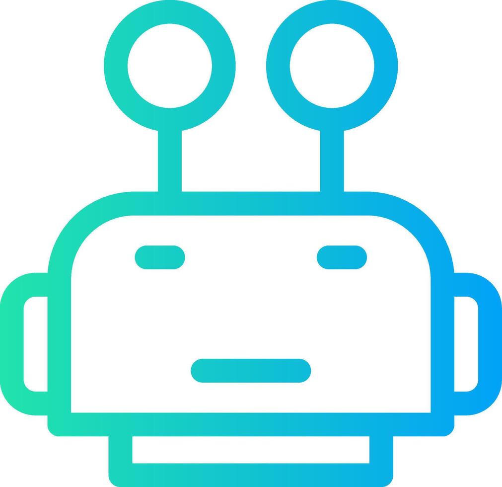 Robot Face Creative Icon Design vector