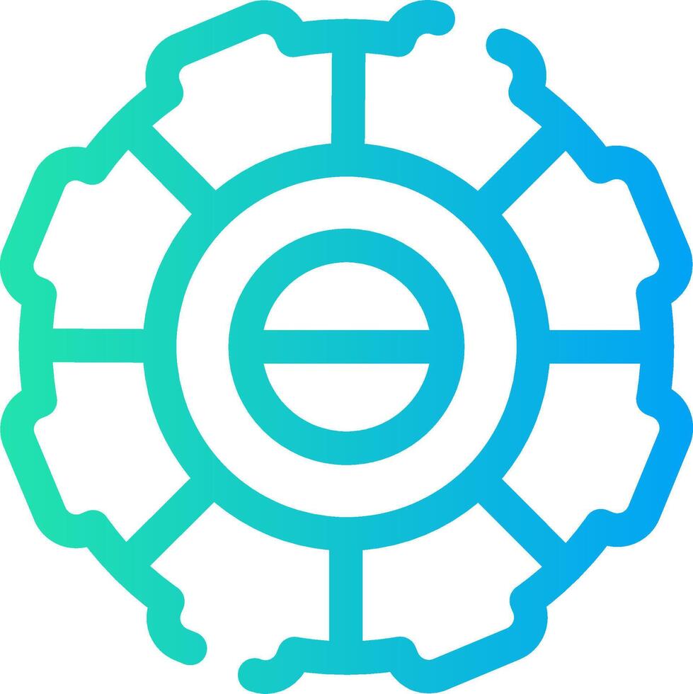 Segmented Process Creative Icon Design vector