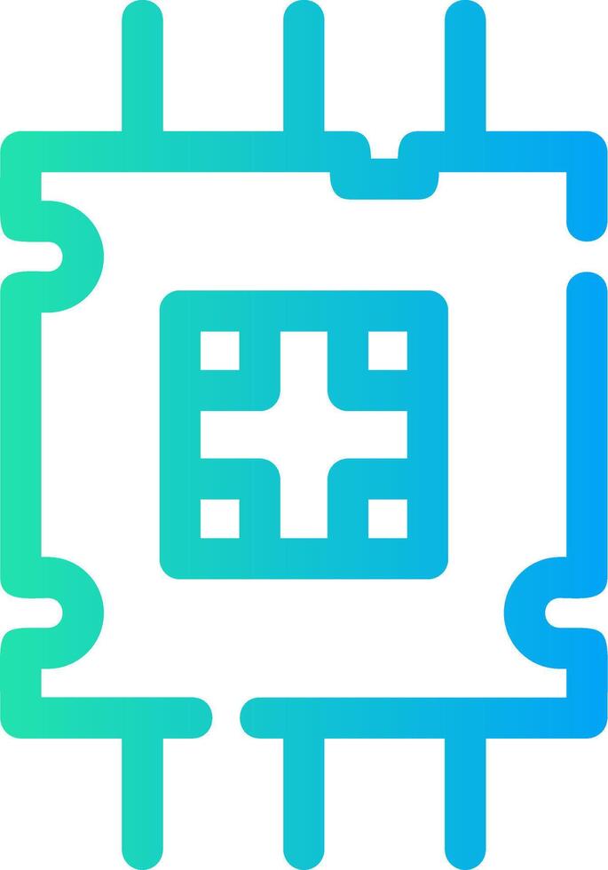 Processor Creative Icon Design vector