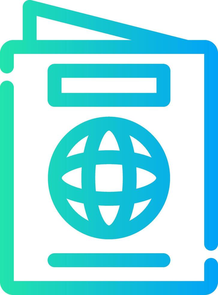 diseño de icono creativo de pasaporte vector