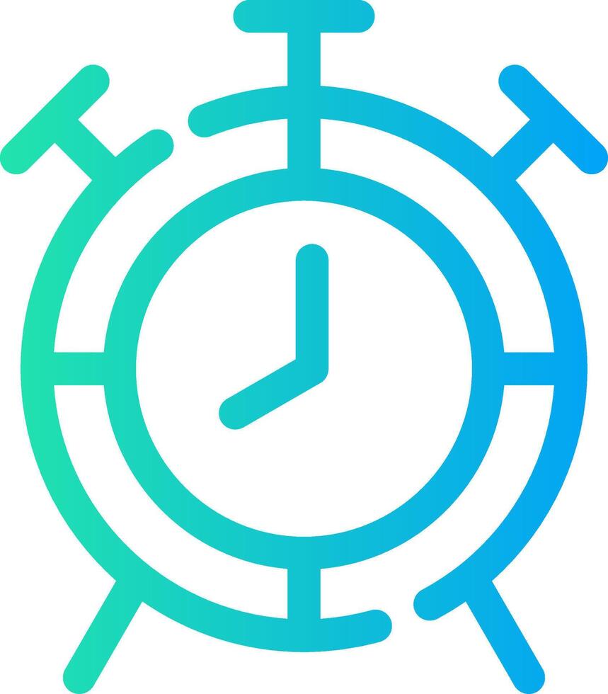 Alarm Clock Creative Icon Design vector