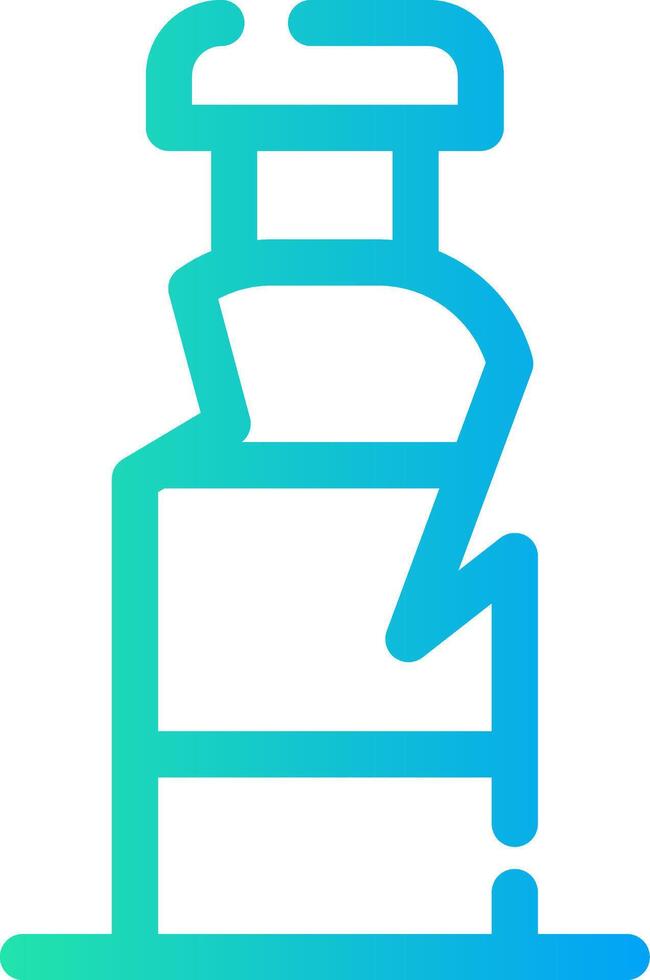 Plastic Bottle Creative Icon Design vector