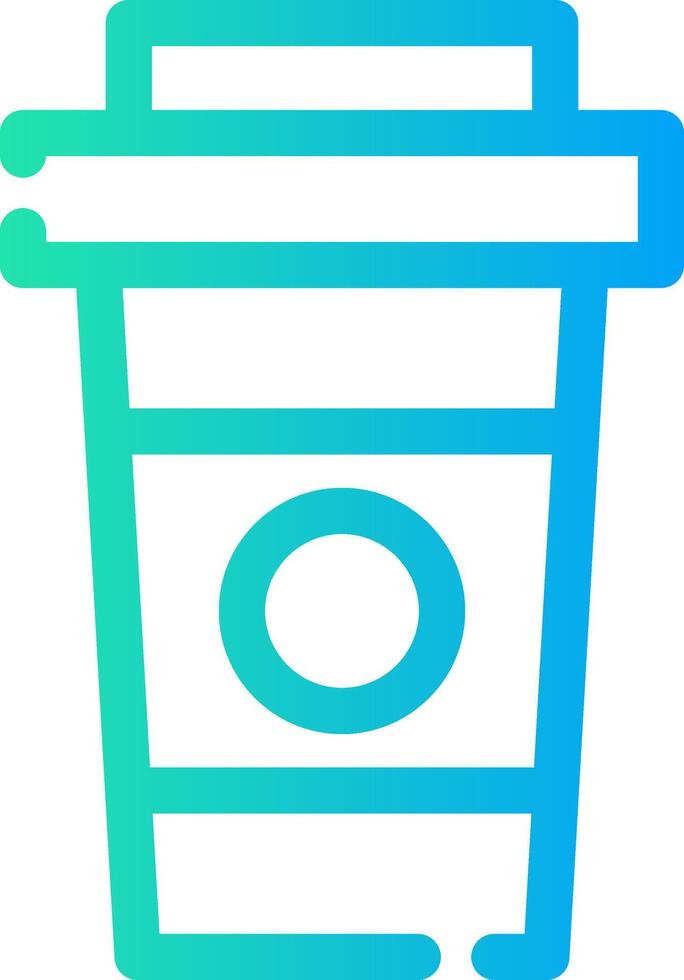 Paper Cup Creative Icon Design vector