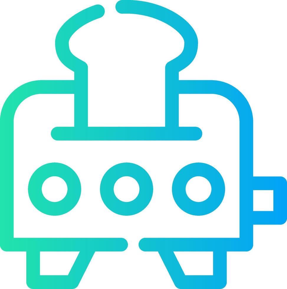 Toaster Creative Icon Design vector