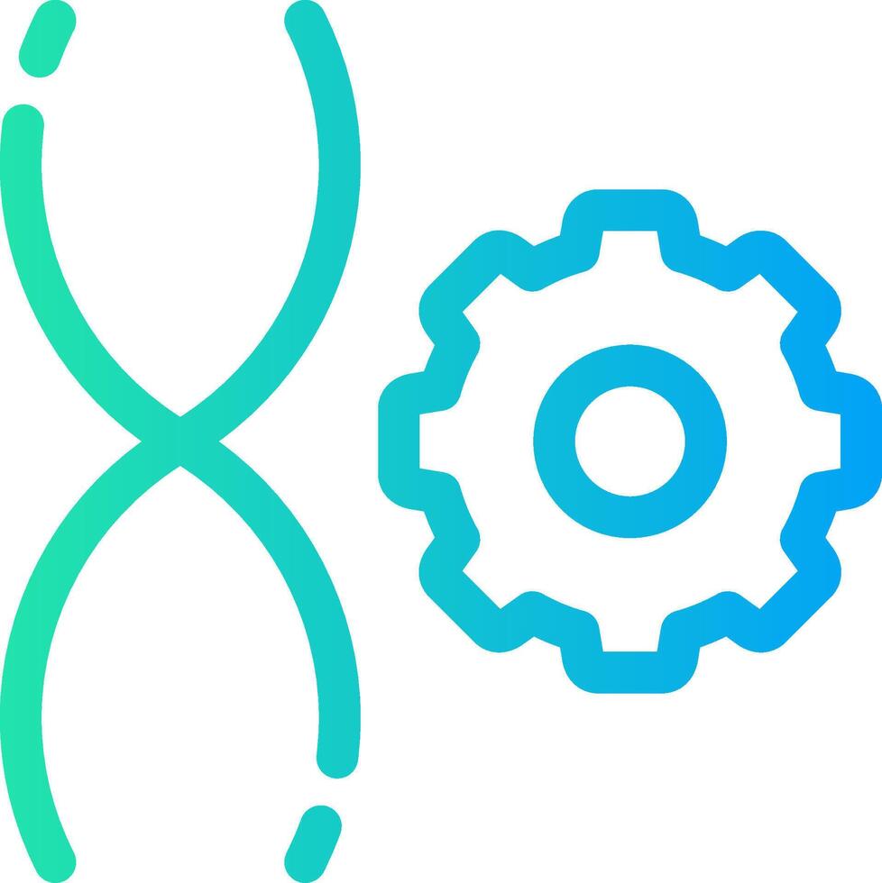 Genetic Engineering Creative Icon Design vector