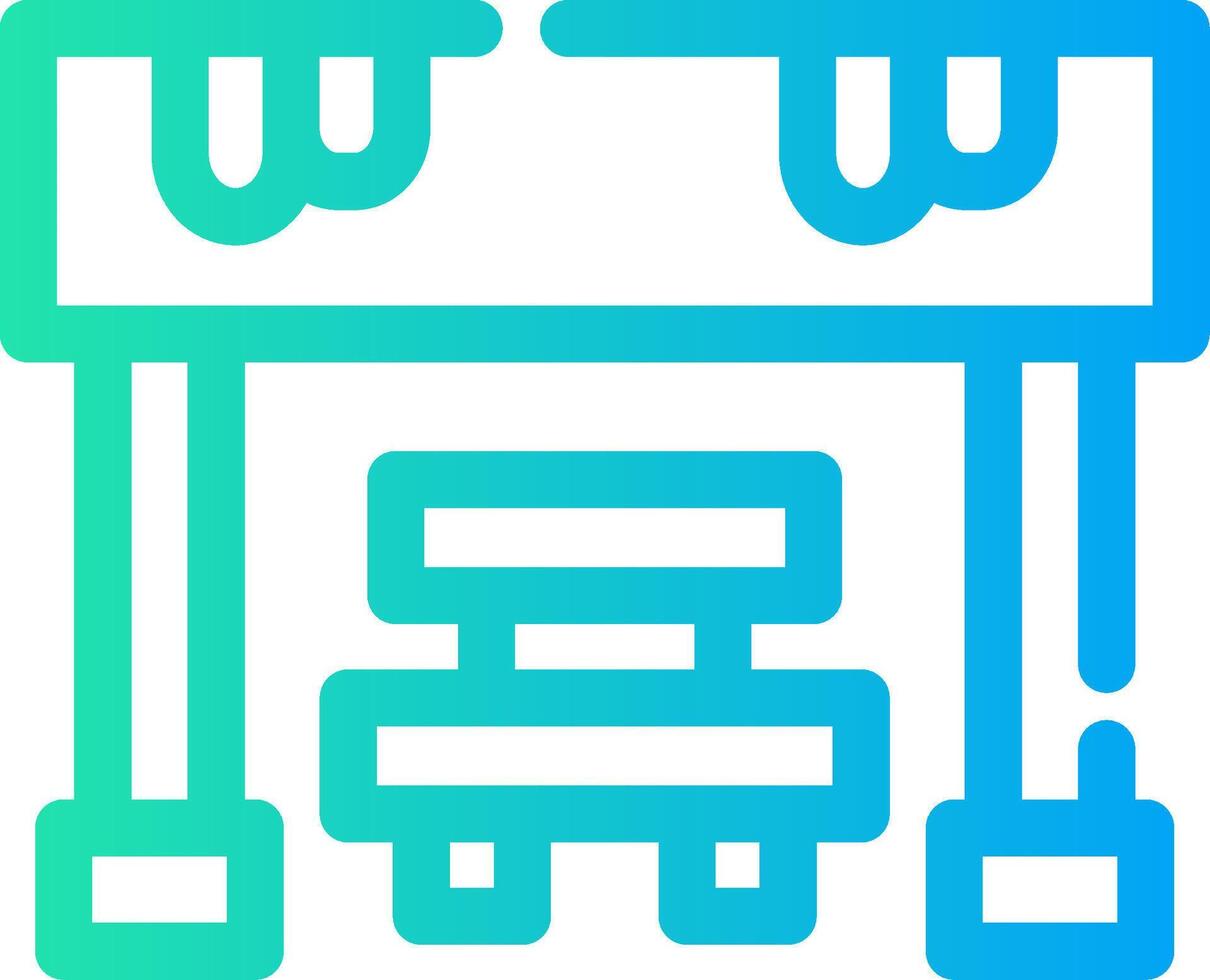 Bus Stop Creative Icon Design vector