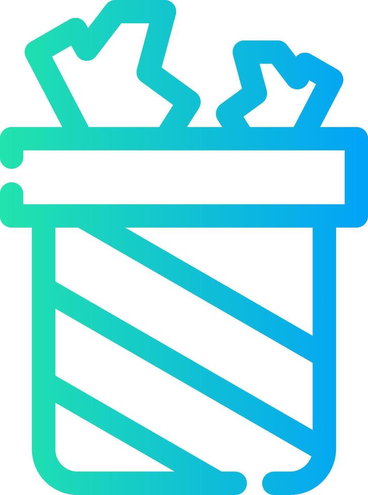 Trash Bin Creative Icon Design vector